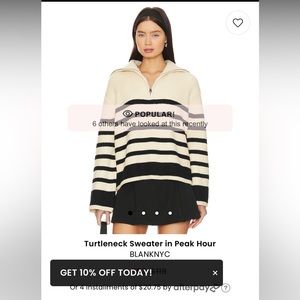 Turtleneck Sweater in Peak Hour
BLANKNYC